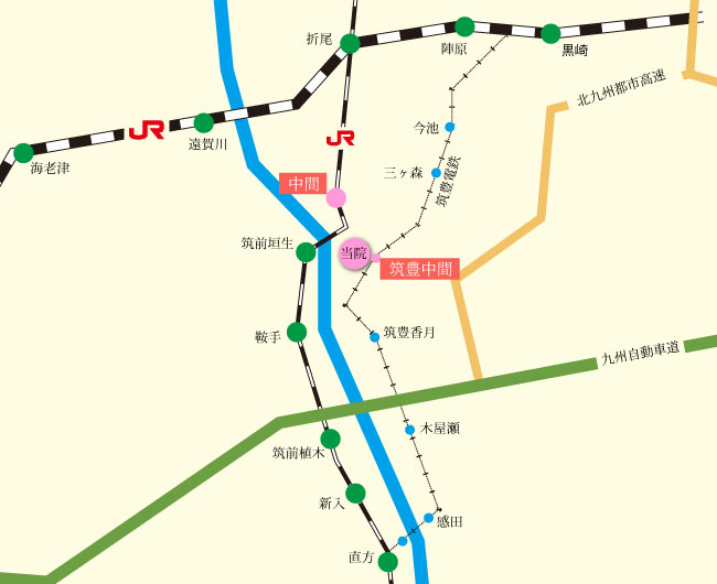 桑原産婦人科医院 広域地図